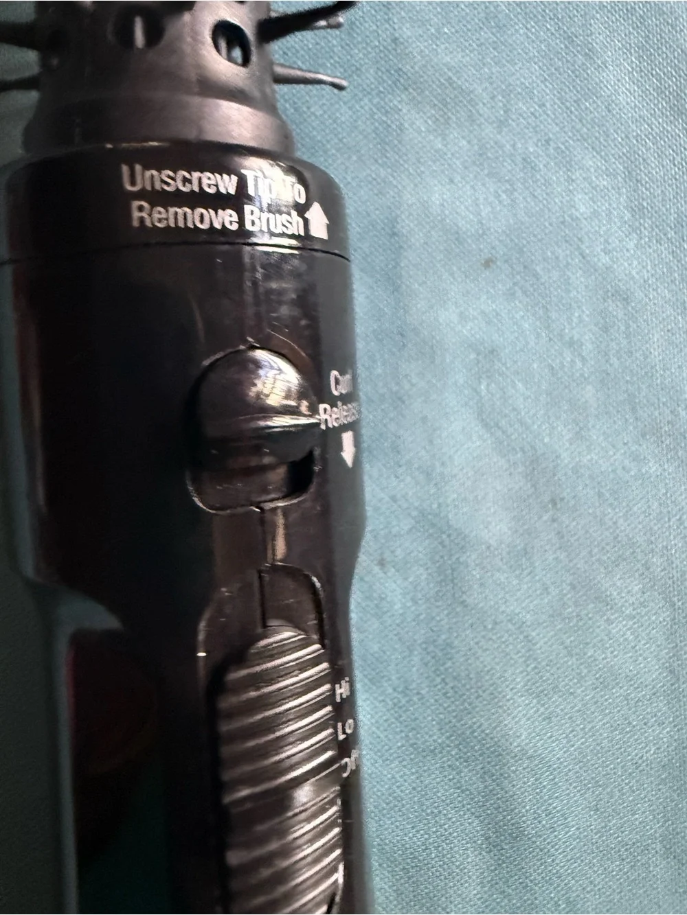 Vidal Sassoon Black Rotating Styling Brush for Men